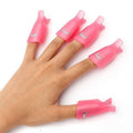 Vingerclips voor het verwijderen van gellak, gelnagels en nagellak - 10 stuks - | Fashiongirl
