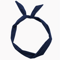 Flexibele haarband met staaldraad - Donkerblauw - Haaraccessoires | Fashiongirl