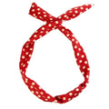 Flexibele haarband met staaldraad - Rood met witte stippen - Haaraccessoires | Fashiongirl