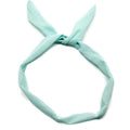 Flexibele haarband met staaldraad - turquoise - Haaraccessoires | Fashiongirl