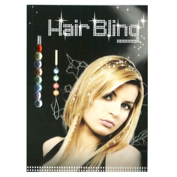 Hair Bling - 8 gekleurde kristallen diamanten - | Fashiongirl