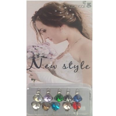 Hair Bling - mix gekleurde diamanten voor haar (10 stuks) - | Fashiongirl