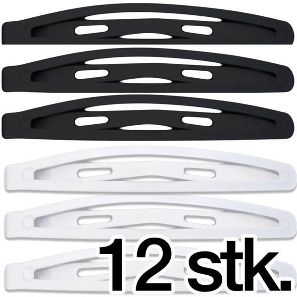 Haarspeldjes - 12 stuks (8 zwarte + 4 witte) - | Fashiongirl