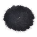 Haarelastiek met bont - Faux Scrunchie, zwart - Haaraccessoires