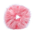 Haarelastiek met bont - Faux Scrunchie, roze - Haaraccessoires