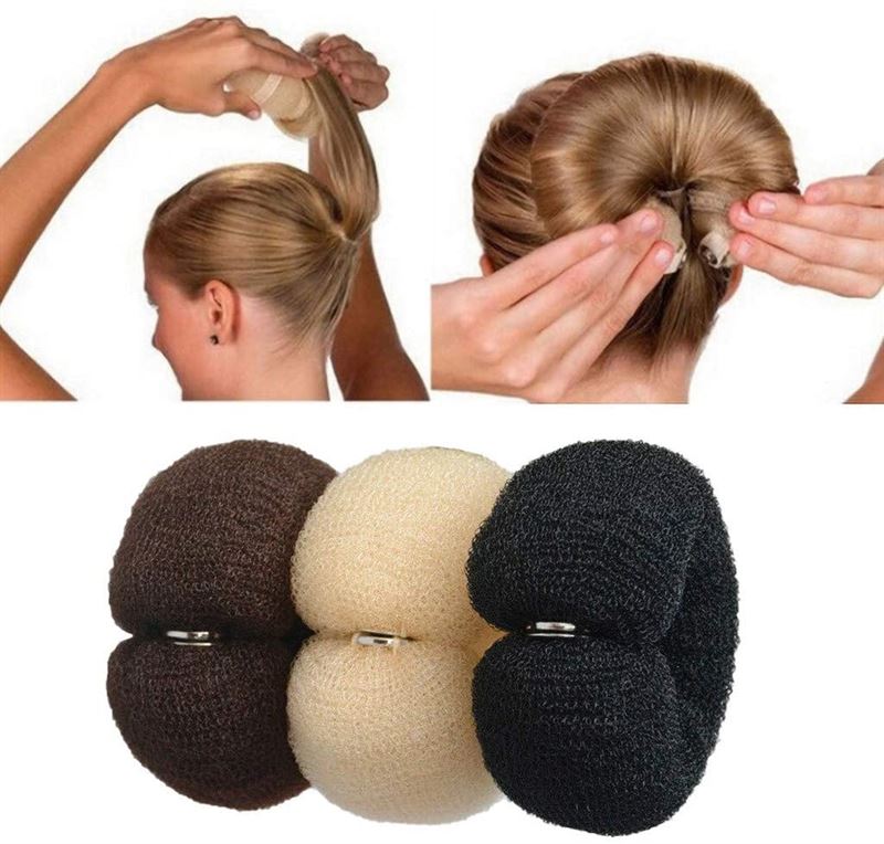 Hair Sausage Donut - Blonde, Brown, Black - 20 cm - Hair Accessories | Fashiongirl