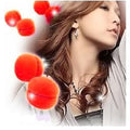 Haarsponskrulballen 6 stuks rood - schuimkruller - Haarstylingtool | Fashiongirl