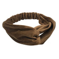 Hoofdband Velours - Bruin - Haaraccessoires