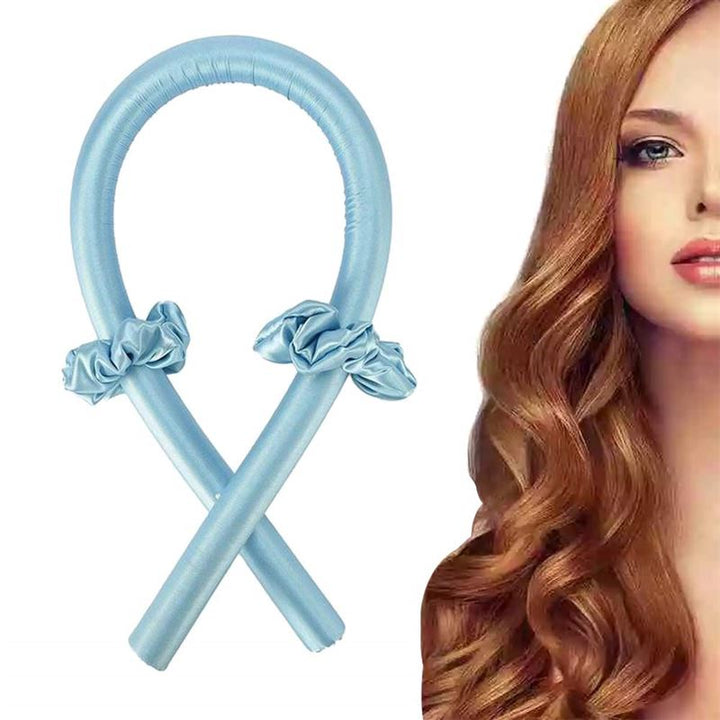 Heatless Hair Curlers - Get beautiful curls without heat - Blue - Hair Styling tool | Fashiongirl