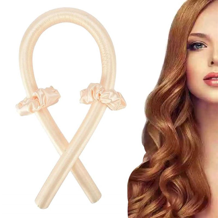 Heatless Hair Curlers - Get beautiful curls without heat - Light Beige - Hair Styling tool | Fashiongirl