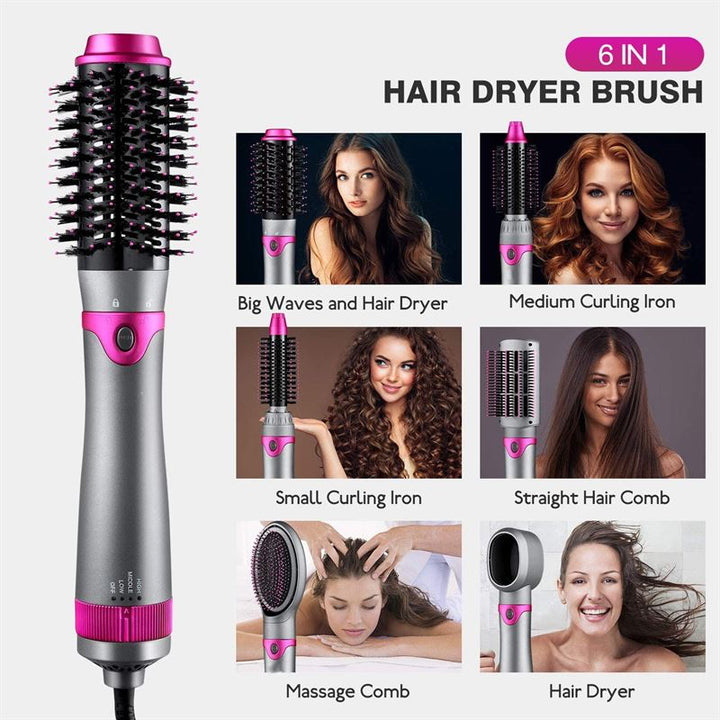 Hot Airstyler - multistyler, 5-in-1-set - Voor krullen, golven, steil haar, borstelen en drogen - | Fashiongirl