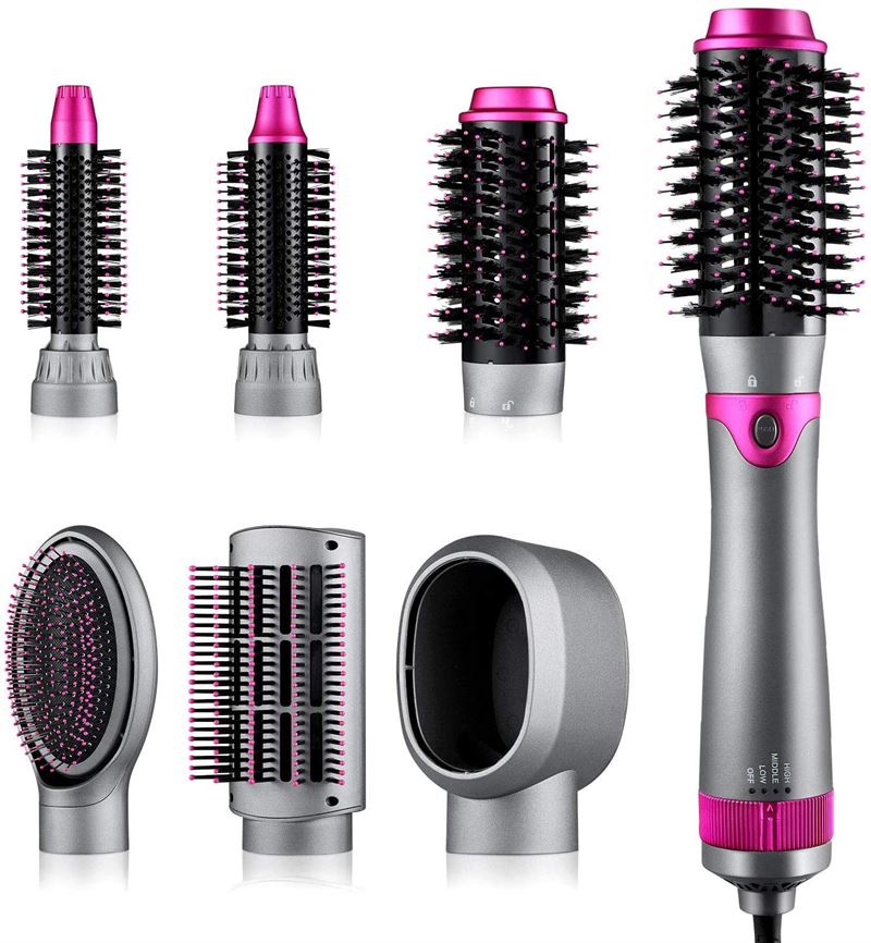 Hot Airstyler - multistyler, 5-in-1-set - Voor krullen, golven, steil haar, borstelen en drogen - | Fashiongirl