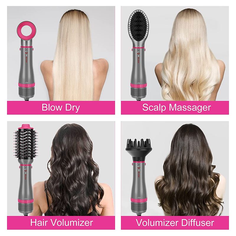 Hot Airstyler - multistyler, 5-in-1-set - Voor krullen, golven, steil haar, borstelen en drogen - | Fashiongirl