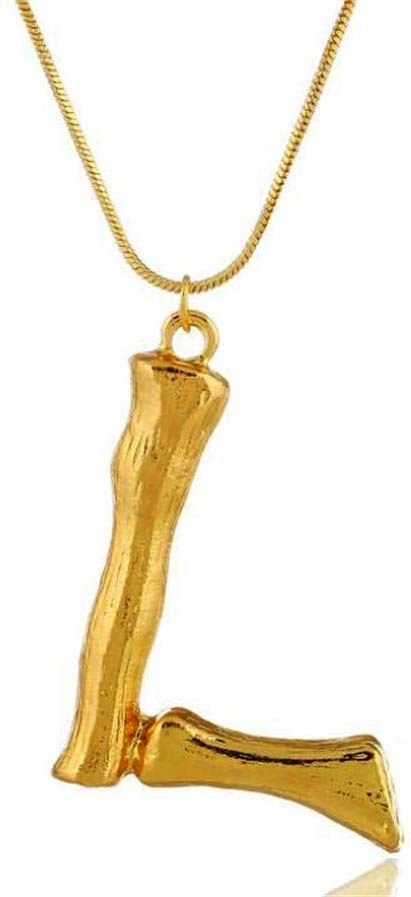 Letter necklace - Bamboo fl. variants - | Fashiongirl