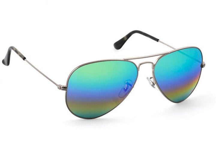 Lux Aviator Oil Pilot Sunglasses - Mirror lens with colour play - | Fashiongirl