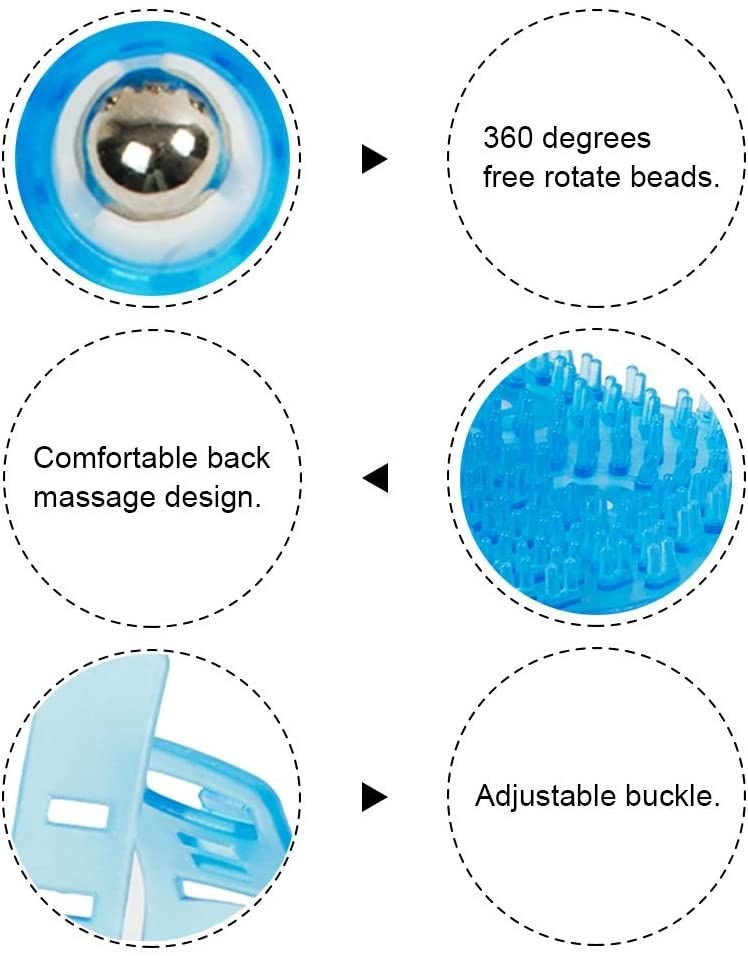 Massage glove with rolling steel balls - ass. colour - | Fashiongirl