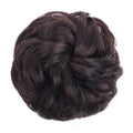Messy Bun-haarelastiek met krullend kunsthaar - #2/33 Donkerbruin & donker roodbruin mix - Haaraccessoires |
