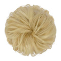 Messy Bun Haarelastiek met krullend kunsthaar - 24T613 Licht gebleekt blond - Haaraccessoires | Fashiongirl