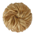 Messy Bun Haarelastiek met krullend kunsthaar - 27H613 Strawberry Blonde & Bleach Blonde - Haaraccessoires | Fashiongirl