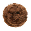 Messy Bun Haarelastiek met krullend kunsthaar - #33A Licht goudroodbruin - Haaraccessoires | Fashiongirl