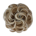 Messy Bun Haarelastiek met krullend kunsthaar - 6AT88 Strawberry Blonde & Platinum Blonde - Haaraccessoires | Fashiongirl