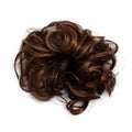 Messy Bun Haarelastiek met krullend kunsthaar - Donkerbruin & Lichtbruin Mix - Haaraccessoires | Fashiongirl