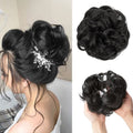 Messy Curly Hair voor knot #2 - Natural Black - Haaraccessoires | Fashiongirl