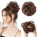 Messy Curly Hair voor knot #4/30 - Lichtbruin - Haaraccessoires | Fashiongirl