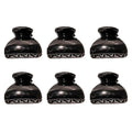 Mini-haarspeldjes - 6 stuks - 2,5 cm - Zwart - | Fashiongirl
