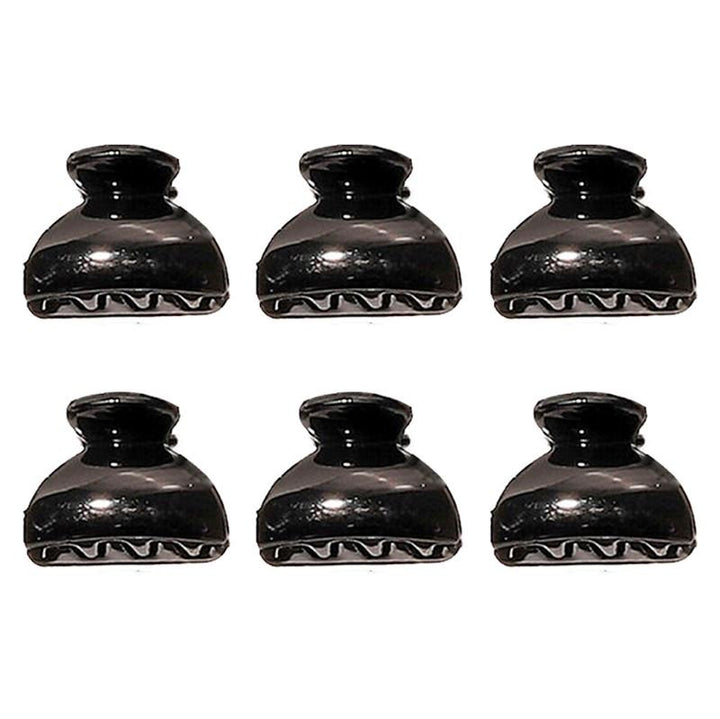 Mini-haarspeldjes - 6 stuks - 2,5 cm - Zwart - | Fashiongirl