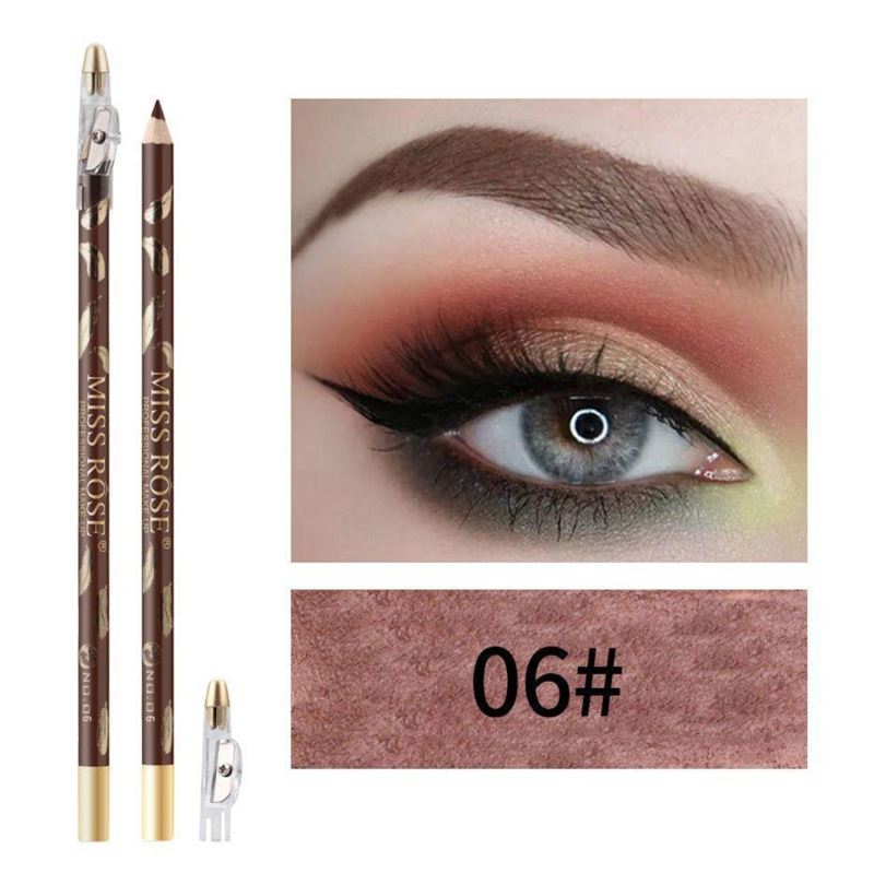 Miss Rose Eyebrow Pencil / Eyebrow Brush - No. 6 Black Brown - | Fashiongirl