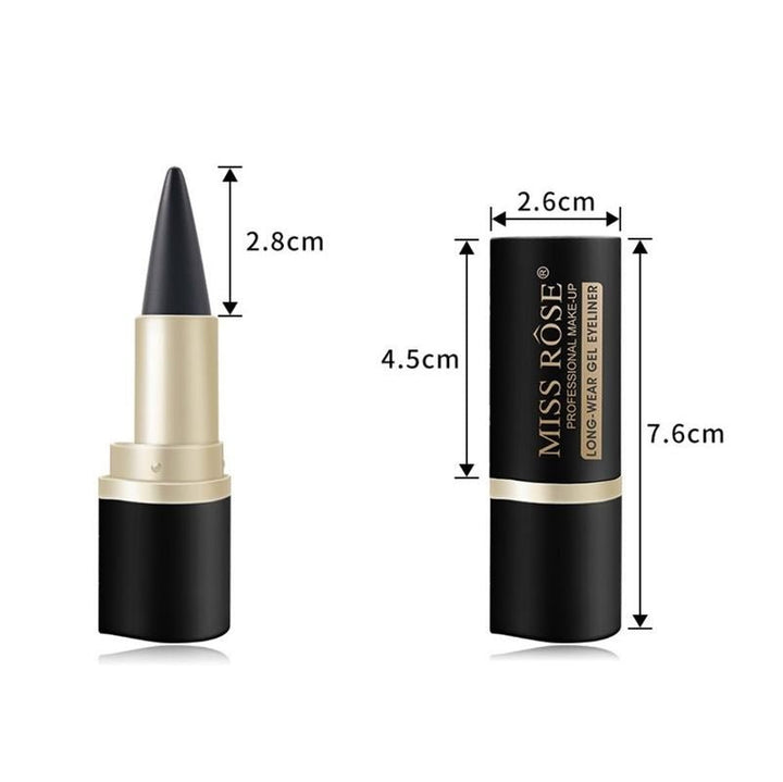 Miss Rose Long - Wear Gel Eyeliner - Zwart - | Fashiongirl