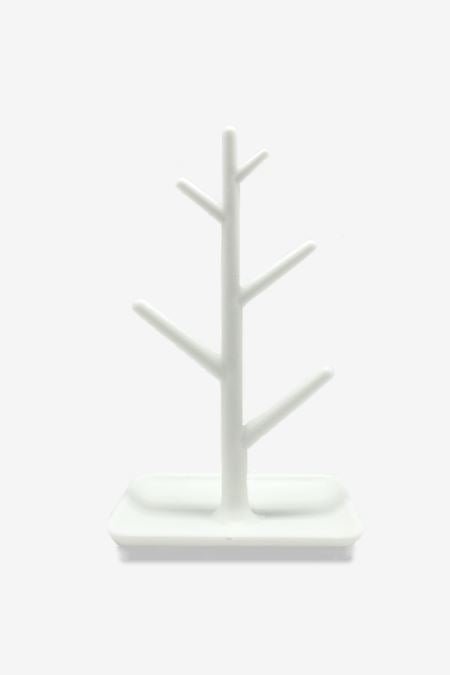 Mono Jewellery Tree, minimalist in white - | Fashiongirl