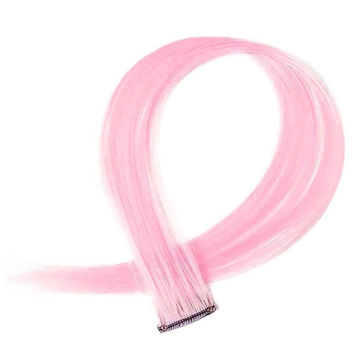 Pink, 50 cm - Crazy Colour Clip On - | Fashiongirl