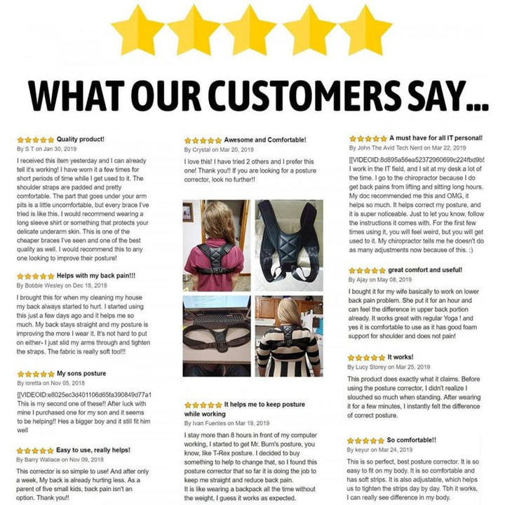 Posture corrector vest for back &amp; shoulder | Posture 2.0 Posture Support , black - Shapewear | Fashiongirl