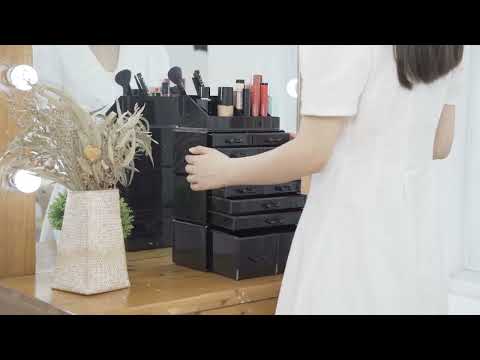 UNIQ XXL Organiser met 12 lades en 16 vakken - Doorzichtig