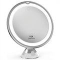 PRO BEAUTY Badkamerspiegel met LED-verlichting en zuignap x10 Vergrotende spiegel - Wit - Spiegel - UNIQ