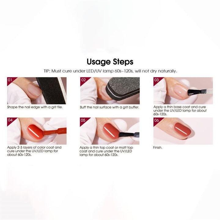 ROSALIND 38 - Piece Gel Nail Polish Set with 35 Colours + Base Coat &amp; Top Coats (38 x 5 ml) - | Fashiongirl