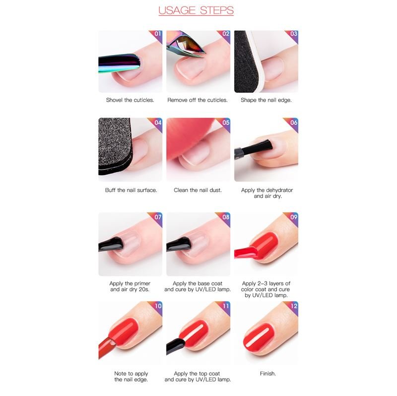 ROSALIND Basic Gel Polishes Kit / Nail Polish (SET A) - | Fashiongirl