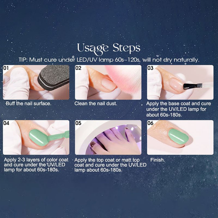 ROSALIND Mini Gel Polishes / Nail Polish - Pastel Collection (RATC6 - 008) - | Fashiongirl