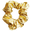 Scrunchie haarelastiek - Metallic & elastisch - Goud - Haaraccessoires