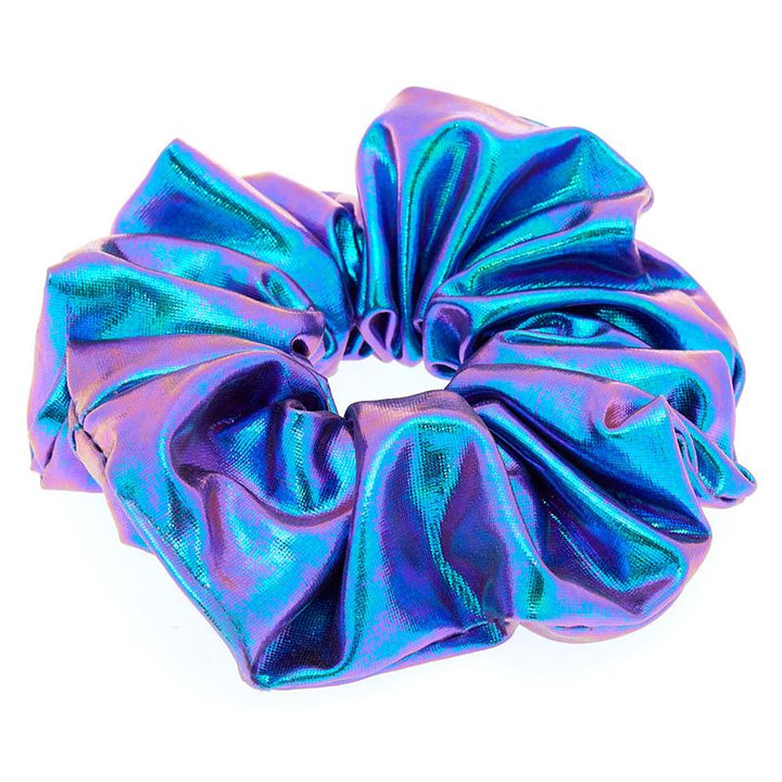 Scrunchie Hair Elastic - Metallic Mermaid - Purple - Hair Accessories
