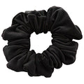 Scrunchie - Velours & elastiek - Zwart - Haaraccessoires