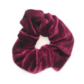 Scrunchie - Velours & elastiek - Bordeauxrood - Haaraccessoires