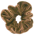 Scrunchie - Velours & elastiek - Lichtbruin - Haaraccessoires