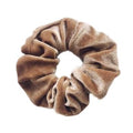 Scrunchie - Velours & elastiek - Pinda - Haaraccessoires