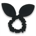Scrunchie met strik - Zwart - Haaraccessoires