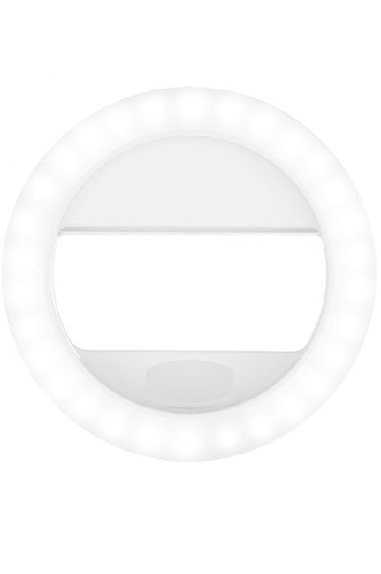 Selfie LED-lichtring voor smartphones - oplaadbaar - | Fashiongirl
