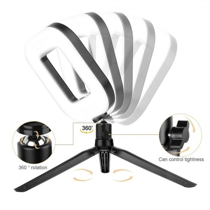 Selfie-ringlamp voor iPhone/Android | LED-verlichting voor smartphones - D21 - | Fashiongirl