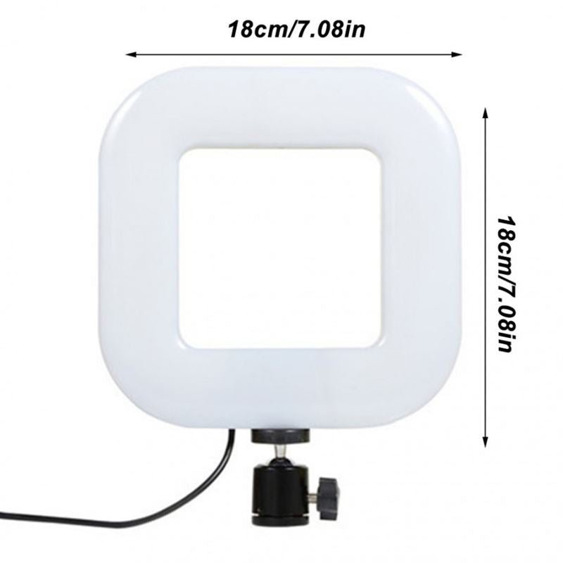 Selfie-ringlamp voor iPhone/Android | LED-verlichting voor smartphones - D21 - | Fashiongirl